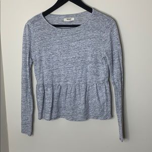 Madewell flare tunic long sleeve